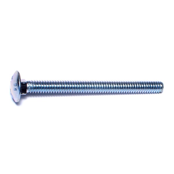 Midwest Fastener Carriage Bolt, Square Neck, 20 (Coarse), 3 in L, Steel, Zinc Plated, 100 PK 01059 - main